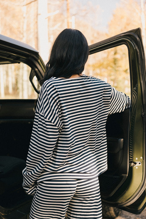 Weekender Striped Pullover